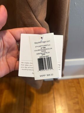 Beyond Yoga Cropped Crewneck Sweatshirt - Brown